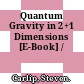 Quantum Gravity in 2+1 Dimensions [E-Book] /