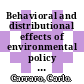 Behavioral and distributional effects of environmental policy / [E-Book]