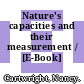 Nature's capacities and their measurement / [E-Book]