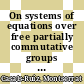 On systems of equations over free partially commutative groups [E-Book] /