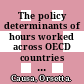 The policy determinants of hours worked across OECD countries [E-Book] /