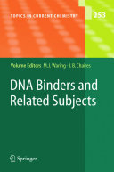 DNA Binders and Related Subjects [E-Book] : -/- /