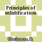 Principles of solidification.