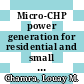 Micro-CHP power generation for residential and small commercial buildings / [E-Book]