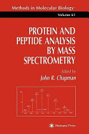 Protein and peptide analysis by mass spectrometry.