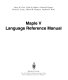 Maple V language reference manual /