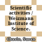 Scientific activities / Weizmann Institute of Science. 1995.