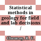 Statistical methods in geology for field and lab decisions /