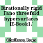 Birationally rigid Fano threefold hypersurfaces [E-Book] /