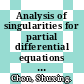 Analysis of singularities for partial differential equations / [E-Book]