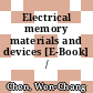 Electrical memory materials and devices [E-Book] /
