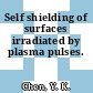 Self shielding of surfaces irradiated by plasma pulses.