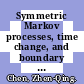 Symmetric Markov processes, time change, and boundary theory / [E-Book]