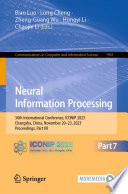 Neural Information Processing [E-Book] : 30th International Conference, ICONIP 2023, Changsha, China, November 20-23, 2023, Proceedings, Part VII /