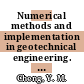 Numerical methods and implementation in geotechnical engineering. Part 2 [E-Book] /