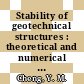 Stability of geotechnical structures : theoretical and numerical analysis [E-Book] /