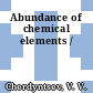 Abundance of chemical elements /