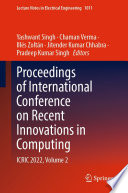 Proceedings of International Conference on Recent Innovations in Computing [E-Book] : ICRIC 2022, Volume 2 /