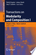 Transactions on Modularity and Composition I [E-Book] /