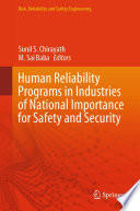 Human Reliability Programs in Industries of National Importance for Safety and Security [E-Book] /