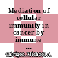 Mediation of cellular immunity in cancer by immune modifiers /