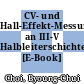 CV- und Hall-Effekt-Messungen an III-V Halbleiterschichten [E-Book] /