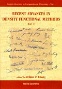 Recent advances in density functional methods. 2 /