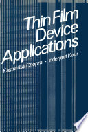 Thin Film Device Applications [E-Book] /