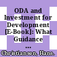ODA and Investment for Development [E-Book]: What Guidance Can Be Drawn from Investment Climate Scoreboards? /