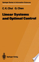 Linear Systems and Optimal Control [E-Book] /