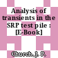 Analysis of transients in the SRP test pile : [E-Book]