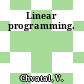 Linear programming.