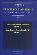 Finite difference methods. 1, 1. Solution of equations in R(N)