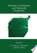 Electron Correlations and Materials Properties [E-Book] /