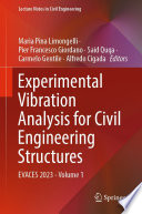 Experimental Vibration Analysis for Civil Engineering Structures [E-Book] : EVACES 2023 - Volume 1 /