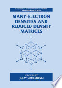 Many-Electron Densities and Reduced Density Matrices [E-Book] /