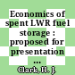 Economics of spent LWR fuel storage : proposed for presentation at the American Nuclear Society topical meeeting on fuel cycles for the eighties Gatlinburg, Tennessee September 29 - October 2, 1980 : [E-Book]