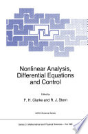 Nonlinear Analysis, Differential Equations and Control [E-Book] /