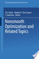 Nonsmooth Optimization and Related Topics [E-Book] /