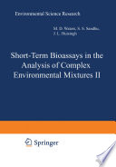 Short-Term Bioassays in the Analysis of Complex Environmental Mixtures II [E-Book] /