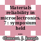 Materials reliability in microelectronics. 7 : symposium held March 31-April 3, 1997, San Francisco, California, USA /