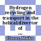 Hydrogen recycling and transport in the helical divertor of TEXTOR /