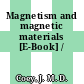 Magnetism and magnetic materials [E-Book] /
