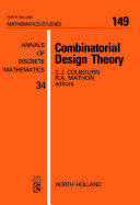 Combinatorial design theory [E-Book] /