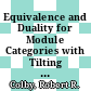 Equivalence and Duality for Module Categories with Tilting and Cotilting for Rings [E-Book] /