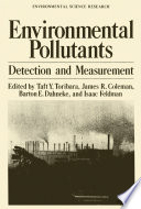 Environmental Pollutants [E-Book] : Detection and Measurement /