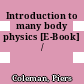 Introduction to many body physics [E-Book] /