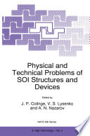 Physical and Technical Problems of SOI Structures and Devices [E-Book] /