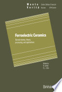 Ferroelectric Ceramics [E-Book] : Tutorial reviews, theory, processing, and applications /