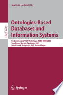 Ontologies-Based Databases and Information Systems [E-Book] : First and Second VLDB Workshops, ODBIS 2005/2006 Trondheim, Norway, September 2-3, 2005 Seoul, Korea, September 11, 2006 Revised Papers /